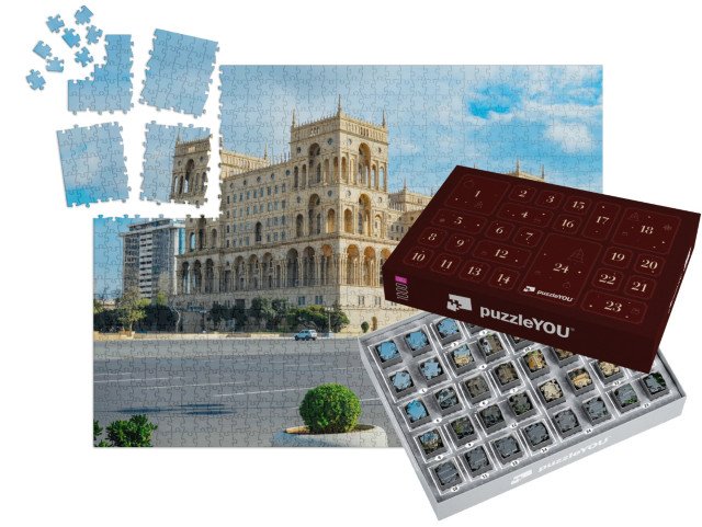 Adventní kalendář „Vládní budova Ázerbájdžánu, Baku“