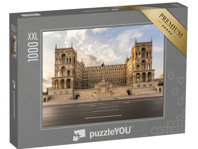 puzzle 1000 dílků XXL „Vládní budova v Baku, Ázerbájdžán“