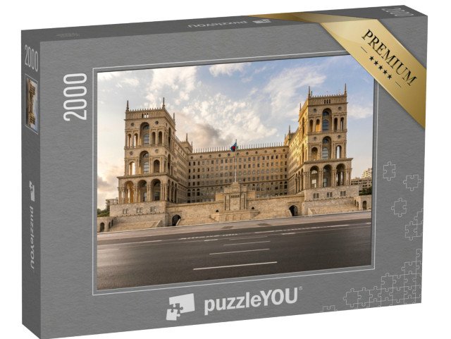 puzzle 2000 dílků „Vládní budova v Baku, Ázerbájdžán“