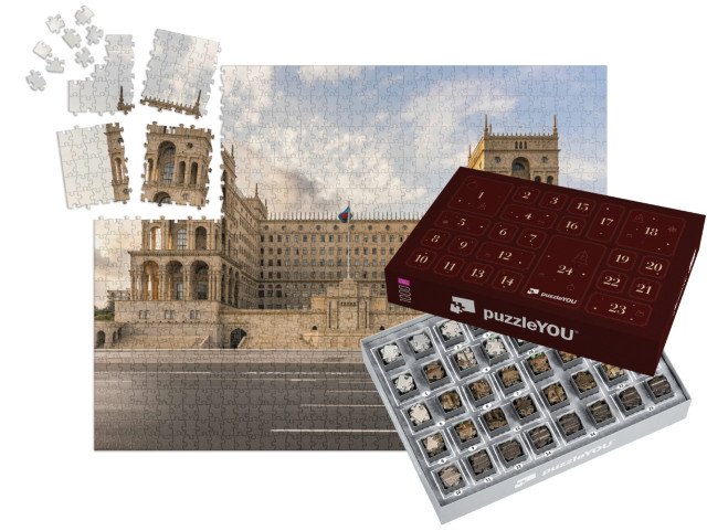 Adventní kalendář „Vládní budova v Baku, Ázerbájdžán“