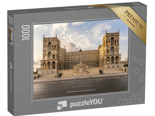 puzzle 1000 dílků „Vládní budova v Baku, Ázerbájdžán“