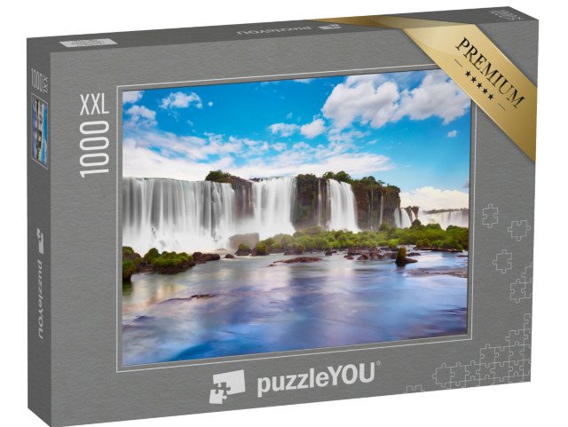 puzzle 1000 dílků XXL „Vodopády Iguazu v Argentině, pohled z Ďáblova chřtánu“