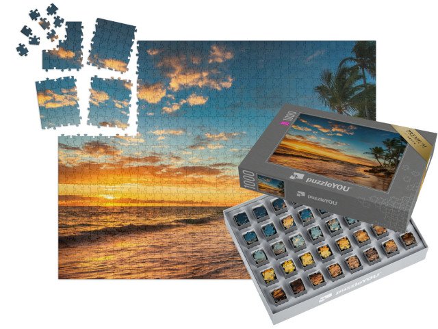 SMART SORTED® | Puzzle 1000 dílků „Východ slunce na tropickém ostrově“