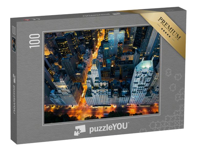 puzzle 100 dílků „Východ slunce nad Central Parkem a Upper East Side Manhattan, New York“