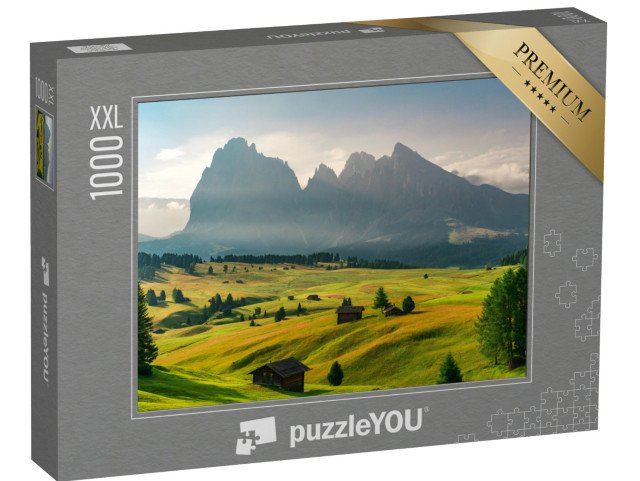 puzzle 1000 dílků XXL „Východ slunce v létě v Dolomitech, Itálie“