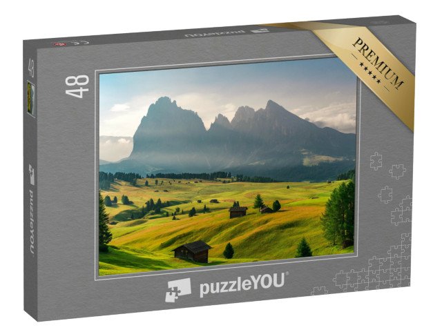 puzzle 48 dílků „Východ slunce v létě v Dolomitech, Itálie“