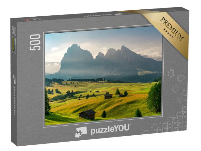 puzzle 500 dílků „Východ slunce v létě v Dolomitech, Itálie“