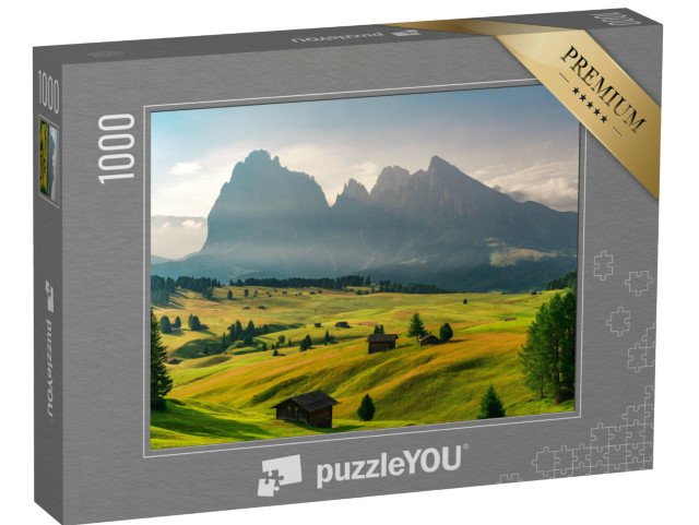 puzzle „Východ slunce v létě v Dolomitech, Itálie“