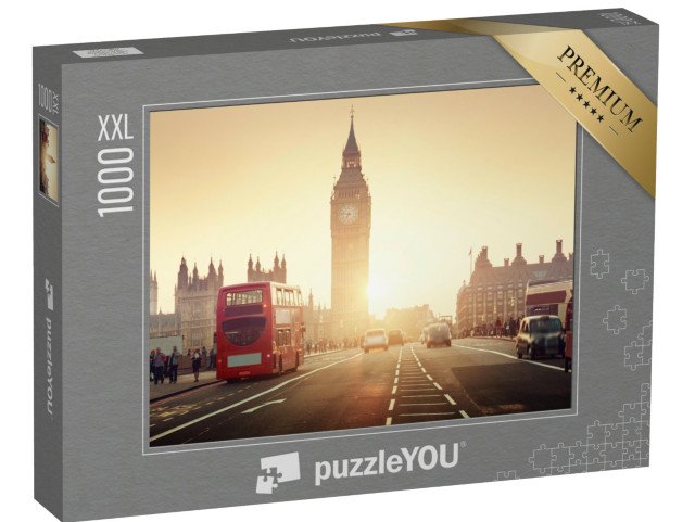 puzzle 1000 dílků XXL „Westminsterský most při západu slunce, Londýn, Anglie“