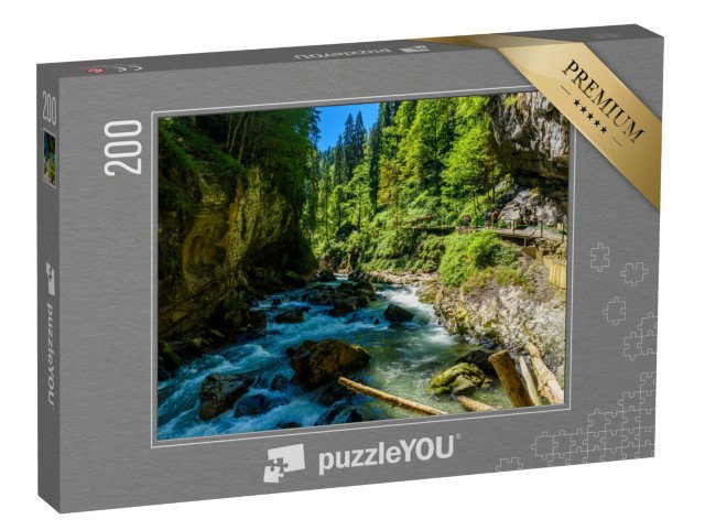 puzzle 200 dílků „Wilde Breitachklamm, Bavorsko, Německo“