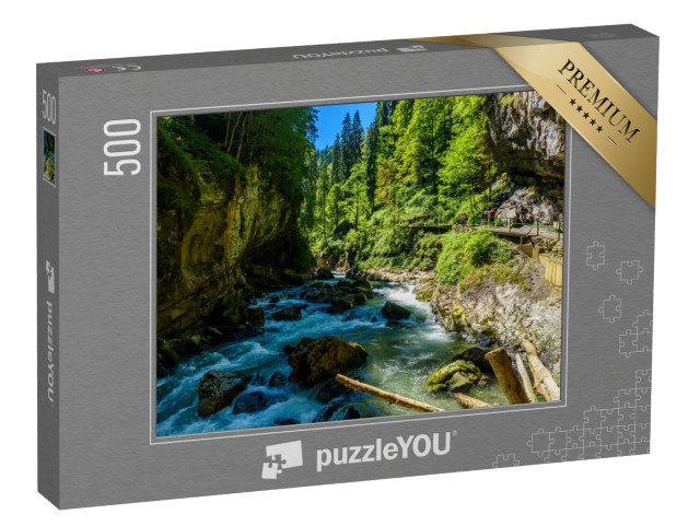 puzzle 500 dílků „Wilde Breitachklamm, Bavorsko, Německo“