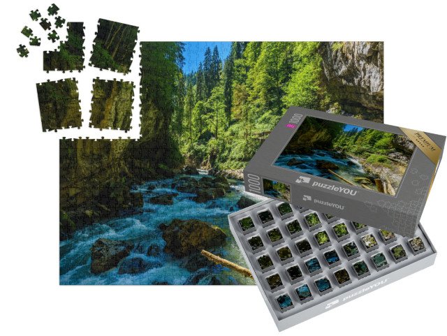 SMART SORTED® | Puzzle 1000 dílků „Wilde Breitachklamm, Bavorsko, Německo“
