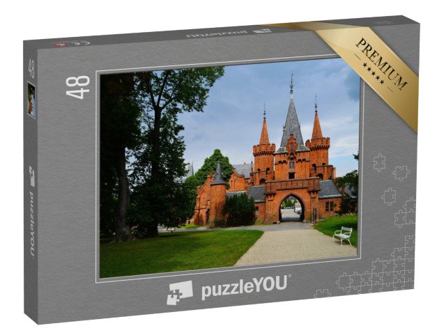 puzzle 48 dílků „Zámek Hradec nad Moravicí, Česká republika“