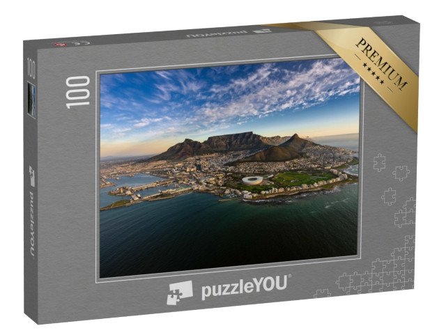 puzzle 100 dílků „Západ slunce na Stolové hoře, Kapské Město, Jihoafrická republika“