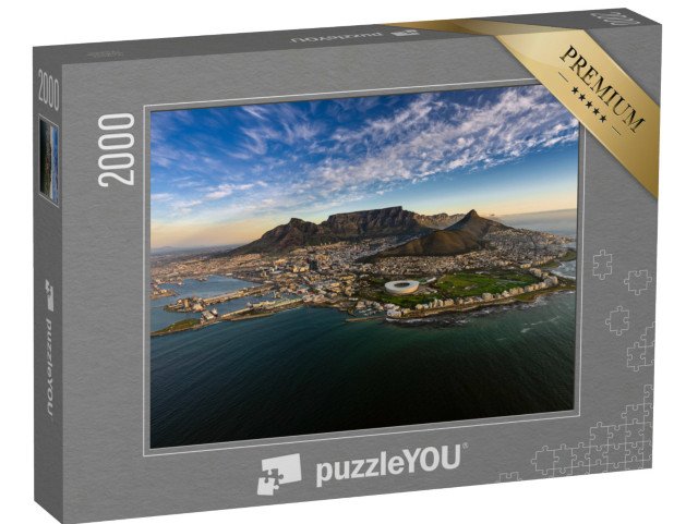puzzle 2000 dílků „Západ slunce na Stolové hoře, Kapské Město, Jihoafrická republika“