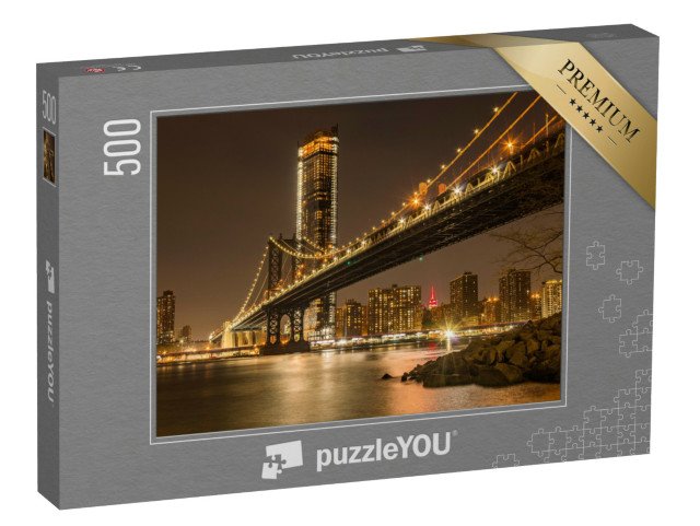 puzzle 500 dílků „Západ slunce nad Manhattanem v New Yorku, USA“