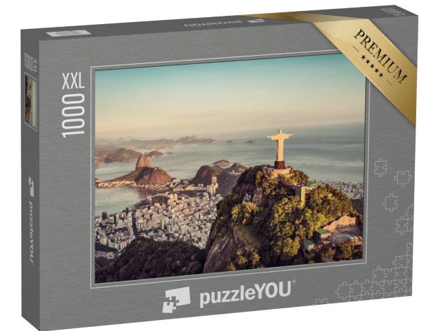puzzle 1000 dílků XXL „Zátoka Botafogo a hora Sugarloaf, Rio De Janeiro, Brazílie“