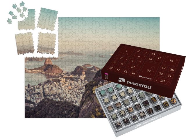 Adventní kalendář „Zátoka Botafogo a hora Sugarloaf, Rio De Janeiro, Brazílie“