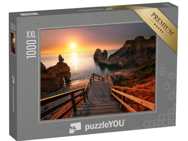 puzzle 1000 dílků XXL „Zátoka v Ponta da Piedade, Algarve, Portugalsko“