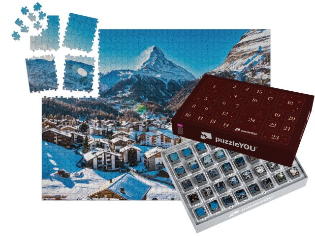 Adventní kalendář „Zermatt a Matterhorn, Švýcarsko“