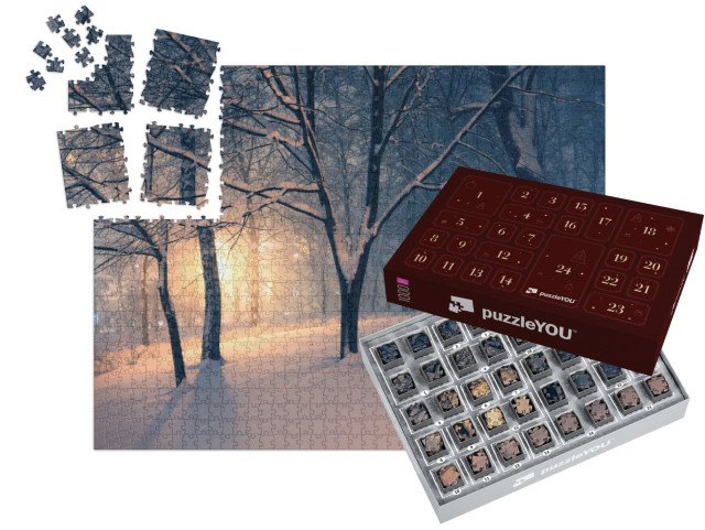 Adventní kalendář „Zimní večer v parku“