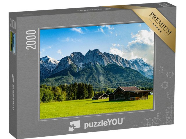 puzzle 2000 dílků „Zugspitze při pohledu z Grainau/Garmisch-Partenkirchenu“