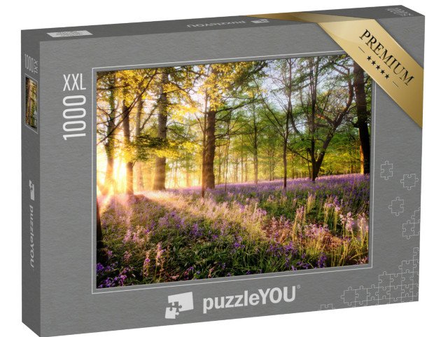 puzzle 1000 dílků XXL „Zvonky v lese při východu slunce“