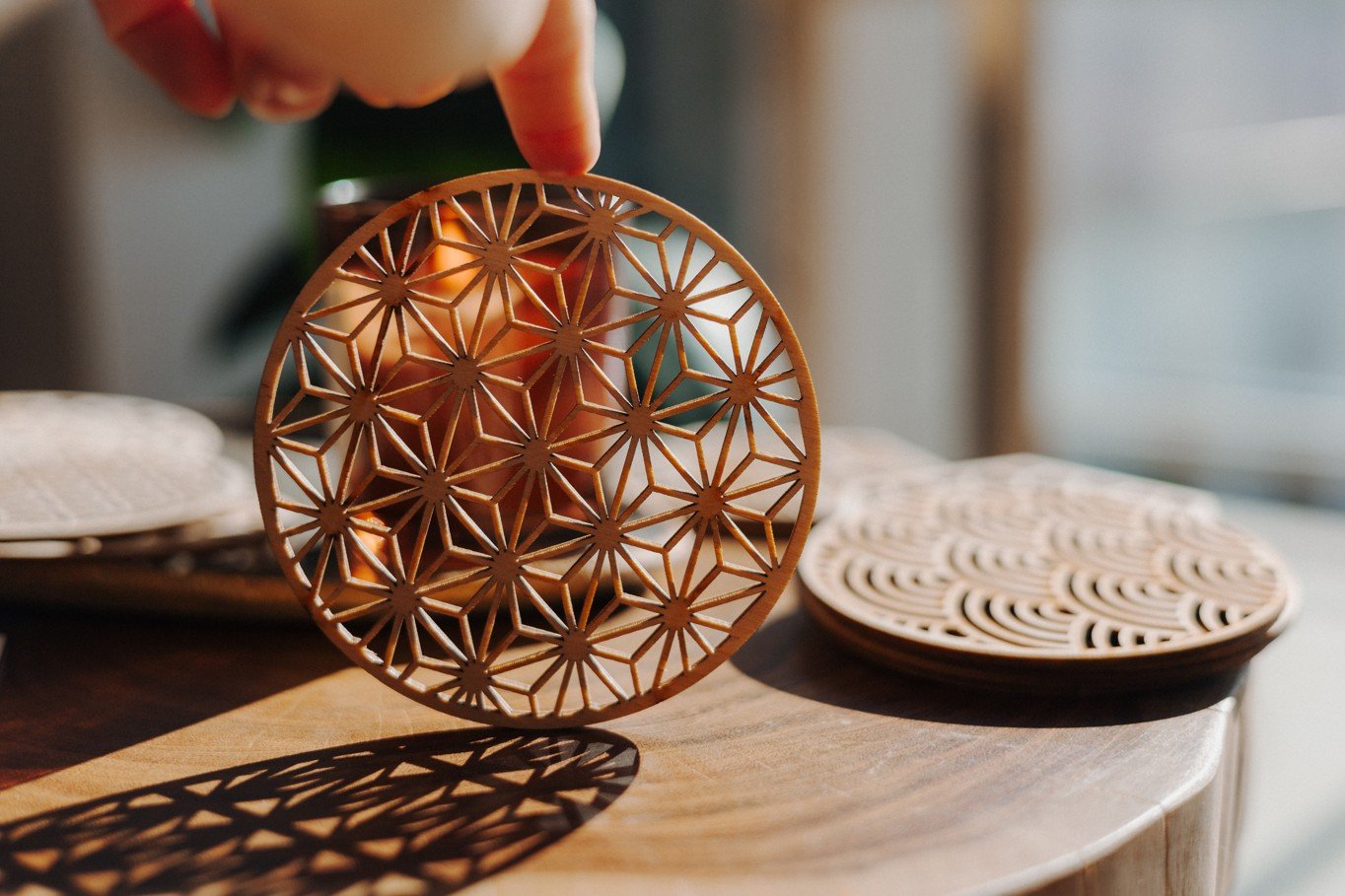 Wood Style Podtácek - Motiv 1 Počet: 1 kus