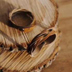 Wood Style Proplétaný náramek - hnědý Velikost náramku: XL