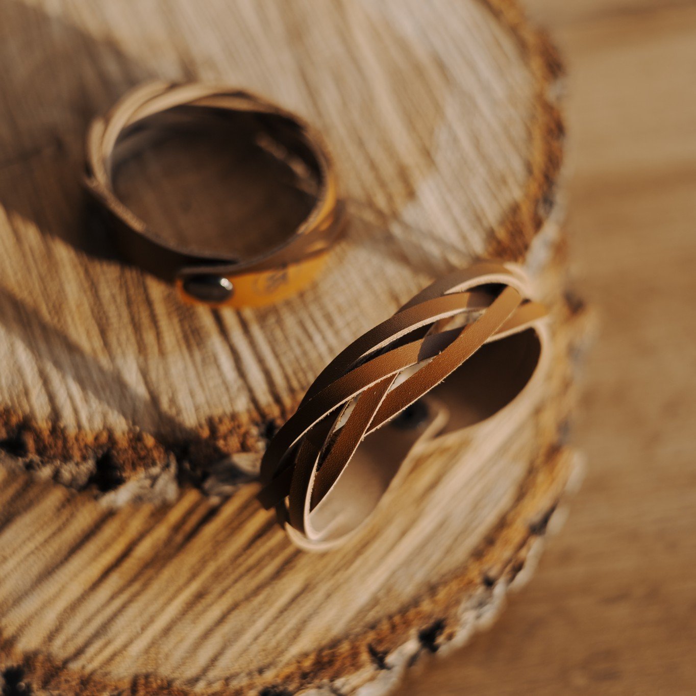 Wood Style Proplétaný náramek - hnědý Velikost náramku: XL