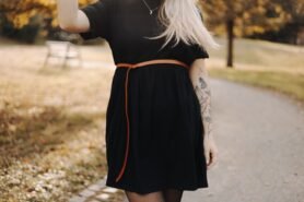 Wood Style Dámský kožený opasek na šaty