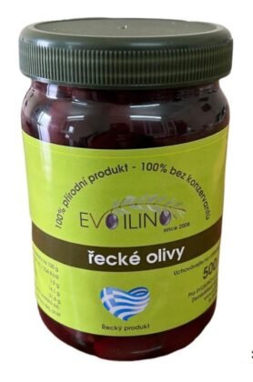 Evoilino Korfu černé olivy s peckou Kalamata 450g