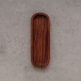 Wood Style Tácek ovál - Ořešák Velikost tácku: M