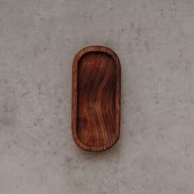 Wood Style Tácek ovál - Ořešák Velikost tácku: S