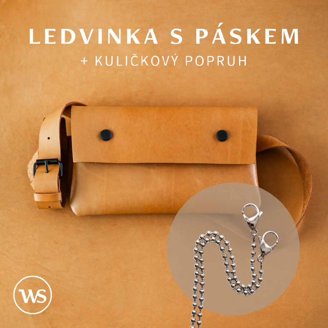 Wood Style Ledvinka Skořice Varianta: Ledvinka s páskem + kuličkový popruh