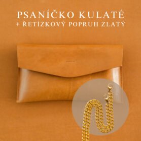 Wood Style Psaníčko Kulaté - Skořice Popruh: Řetízkový zlatý
