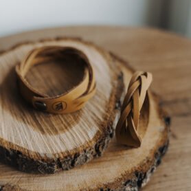 Wood Style Proplétaný náramek - skořice Velikost náramku: XL