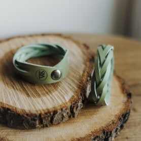 Wood Style Proplétaný náramek - pistacchio Velikost náramku: XL