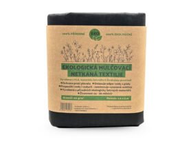 AgroBio Černá netkaná  textilie ekologická 60 g/m2 1,6x5 m