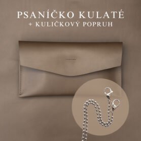 Wood Style Psaníčko Kulaté - Mokka Popruh: Kuličkový
