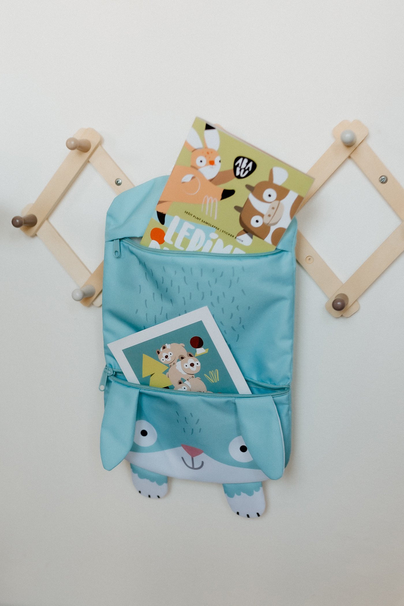 Mini kapsář do školky / Zajíček - Obrázek 3