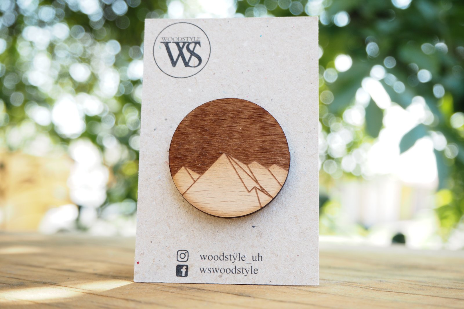 Wood Style Brož Mountains ring barva: tmavá