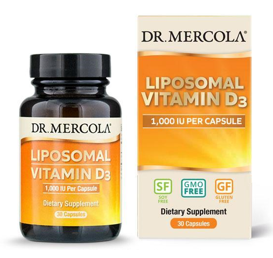 DR. MERCOLA LIPOSOMÁLNÍ VITAMÍN D3 (5000IU) - KAPSLE (DR. MERCOLA) Balení: 30 kapslí