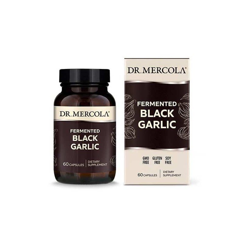 DR. MERCOLA Fermentovaný černý česnek -60 kapslí (DR. MERCOLA)