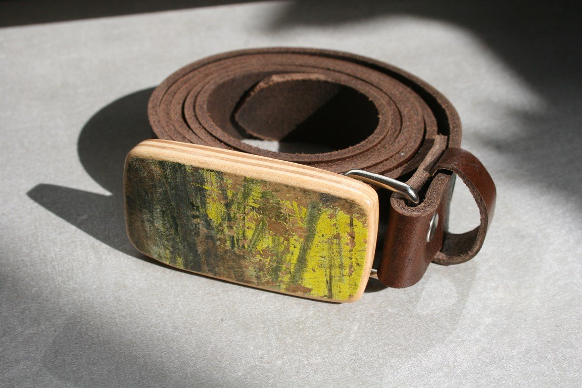Wood Style Opasek Skejt Slim spona 11 Obvod pasu: 115, Barva kůže: Černá - Obrázek 2