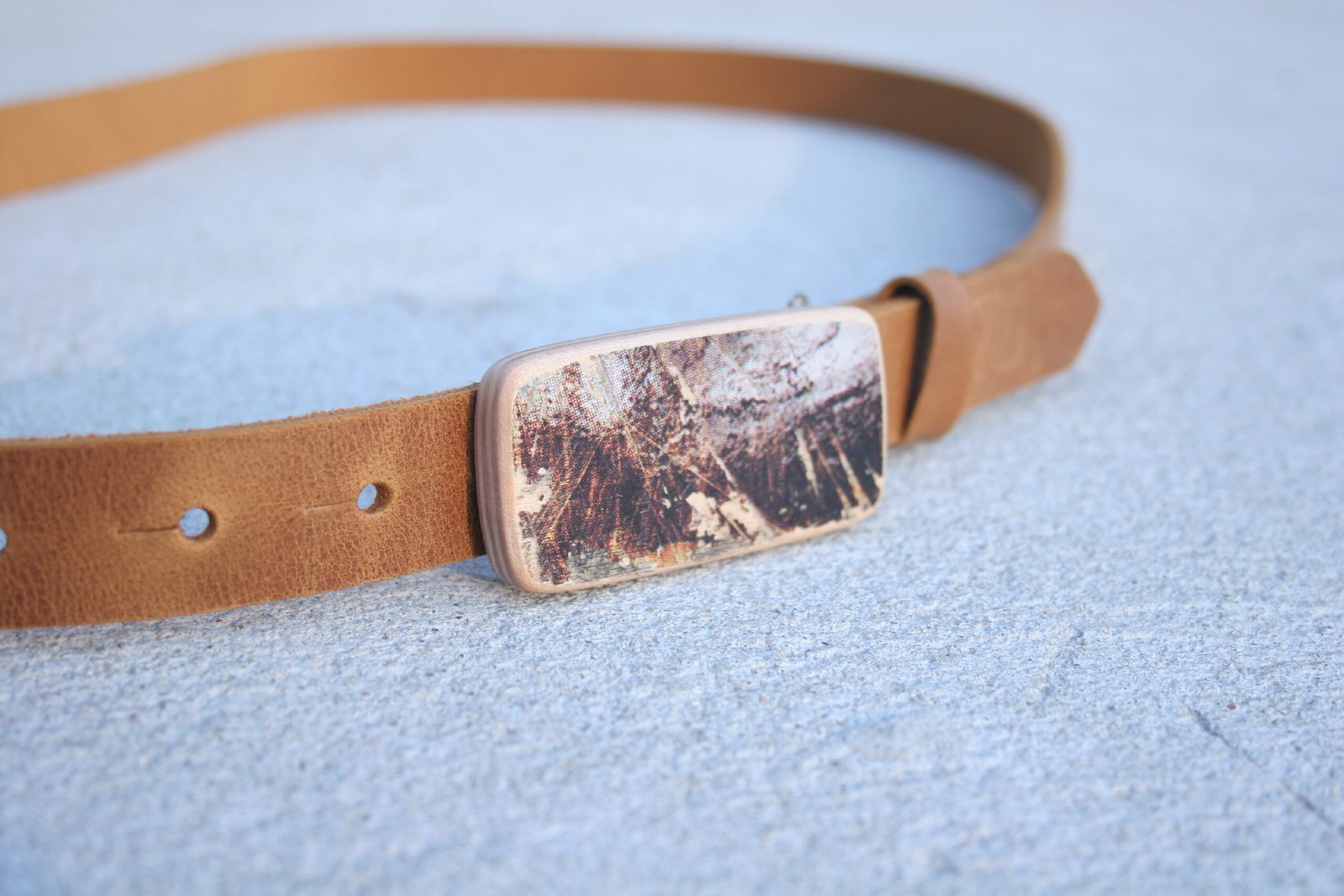 Wood Style Opasek Skejt Slim spona 19 Obvod pasu: 90, Barva kůže: Caramel - Obrázek 2