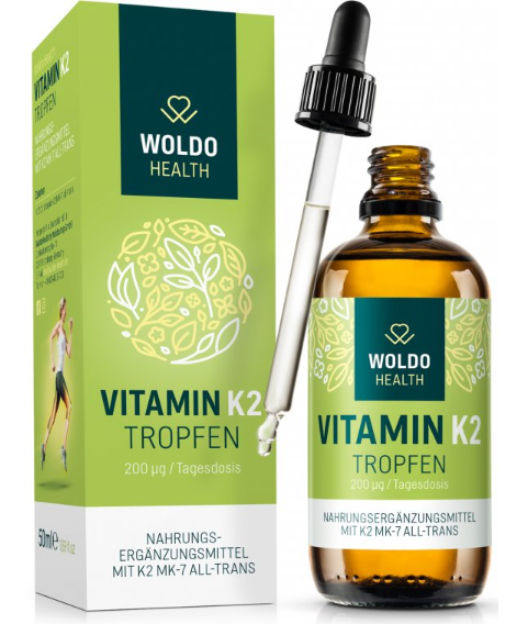WoldoHealth Vitamín K2 (MK7) Kapky -50ml (WOLDOHEALTH)
