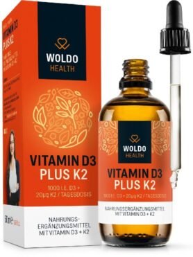 WoldoHealth Vitamín D3+K2 (kapky) v MCT -50ml (WOLDOHEALTH)