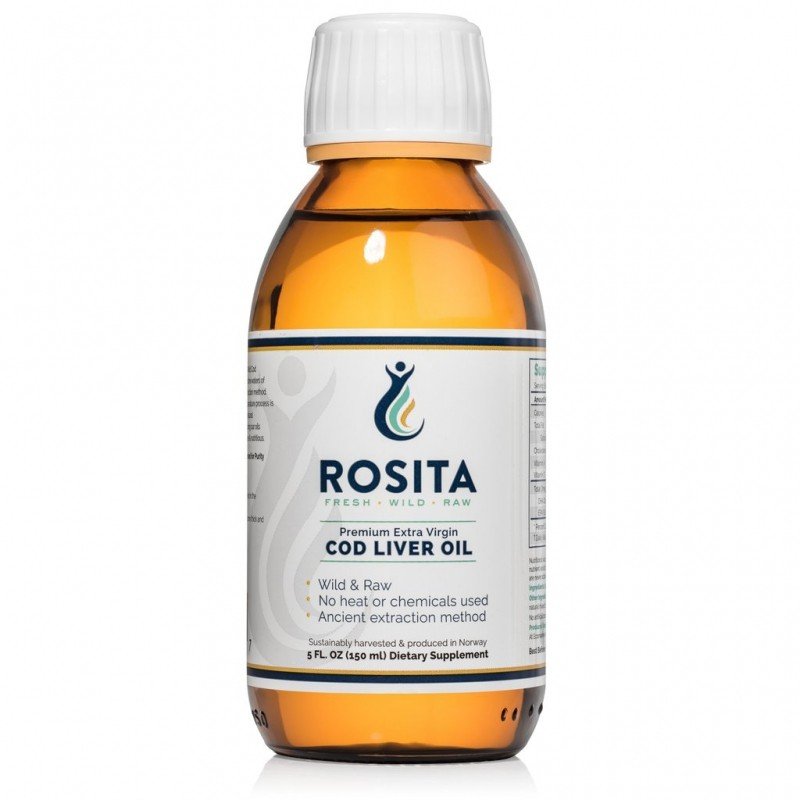 ROSITA RAW Olej z tresčích jater – 150ml (Norsko)