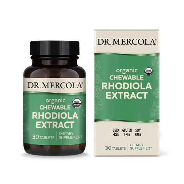 DR. MERCOLA Organic Rhodiola extrakt -30 kapslí (DR.MERCOLA) (POZOR DMT- 06/2026)